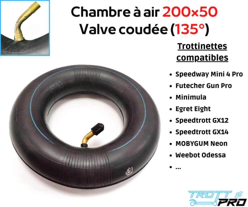 Chambre à Air Valve Coudée 90° - 11x4.00-4 / 4.10/3.50-4 - Pour Tondeuse, Tracteur Et Motoculteur